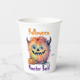 Niedliches Monster-Bash-Halloween-Party Pappbecher