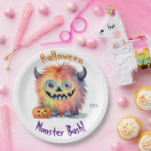 Niedliches Monster-Bash-Halloween-Party Pappteller (Party)