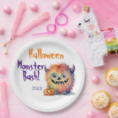 Niedliches Monster-Bash-Halloween-Party Pappteller (Party)