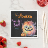 Niedliches Monster-Bash-Halloween-Party Serviette (Beispiel)