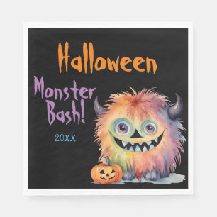 Niedliches Monster-Bash-Halloween-Party Serviette