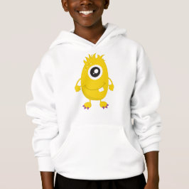 Niedliches Monster, Gelbes Monster, Witziges Monst Hoodie
