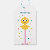 Niedliches Monster Geschenkanhänger (Rückseite)