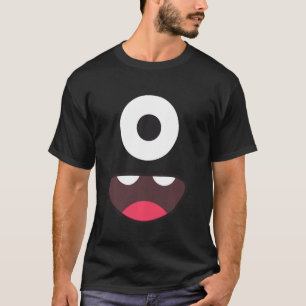Niedliches Monster-Gesicht Beängstigendes Auge & M T-Shirt