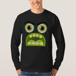 Niedliches Monster-Gesicht Männergefecht - leichte T-Shirt
