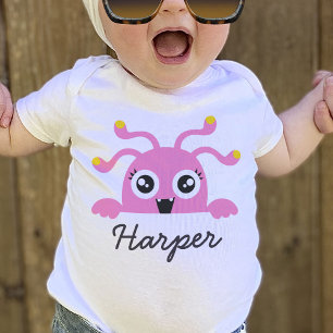 Niedliches Monster Girl One-Piece Baby Bodysuit Strampler