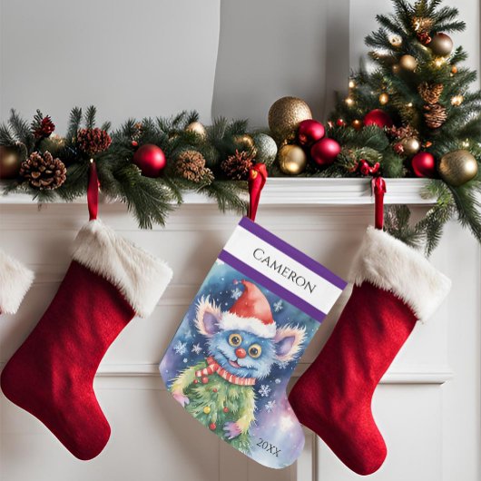 Niedliches Monster Großer Weihnachtsstrumpf