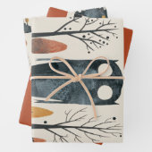 Niedliches Monster-Herbstfarben-Whimsisches Hallow Geschenkpapier Set (Beispiel)