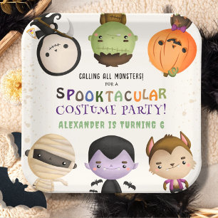 Niedliches Monster Kids Costume Halloween Party Pappteller
