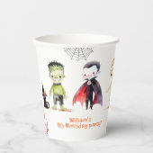 Niedliches Monster-Kostüm-Party Halloween Pappbecher (Vorderseite)