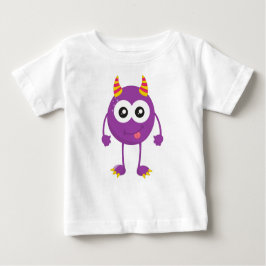 Niedliches Monster, Lila Monster, Witziges Monster Baby T-shirt