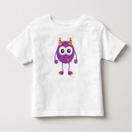 Niedliches Monster, Lila Monster, Witziges Monster Kleinkind T-shirt