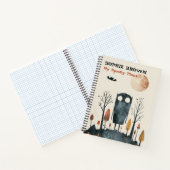 Niedliches Monster "Meine spukhaften Pläne" Quirky Notizblock (Innenseite)