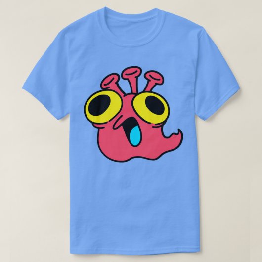 Niedliches Monster mit Albernem Gesicht T-Shirt (Design vorne)