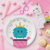Niedliches Monster Pappteller (Party)