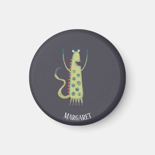 Niedliches Monster Personalisiert Magnet (Vorne)