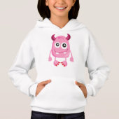 Niedliches Monster, rosa Monster, Witziges Monster Hoodie (Vorderseite)