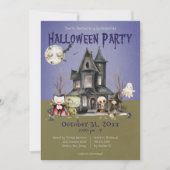 Niedliches Monster Spooktacular Halloween-Party Einladung (Vorderseite)