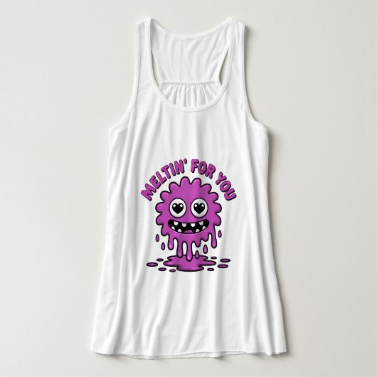 Niedliches Monster Tank Top (Design Vorderseite)
