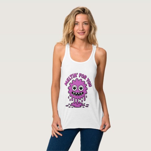 Niedliches Monster Tank Top (Vorderseite Vollansicht)