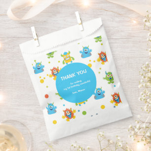 Niedliches Monster-Thema Geburtstagsparty Geschenktütchen