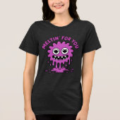 Niedliches Monster Tri-Blend Shirt (Vorderseite)