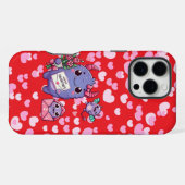 Niedliches Monster Valentinstag iPhone Hülle (Rückseite (Horizontal))