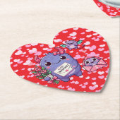 Niedliches Monster Valentinstag Untersetzer (angewinkelt)