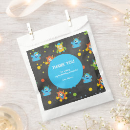 Niedliches Monsterchalkboard zum Geburtstag Geschenktütchen