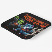 Niedliches Monsterrific Fright Day Halloween-Party Pappteller (Gewinkelt)