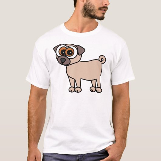 Niedliches Mops-Shirt T-Shirt (Vorderseite)