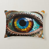 Niedliches Mosaikglas-Design Dekokissen (Rückseite)