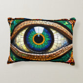 Niedliches Mosaikglas-Design Dekokissen (Rückseite)