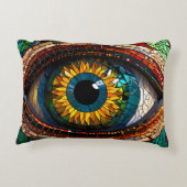 Niedliches Mosaikglas-Design Dekokissen (Rückseite)