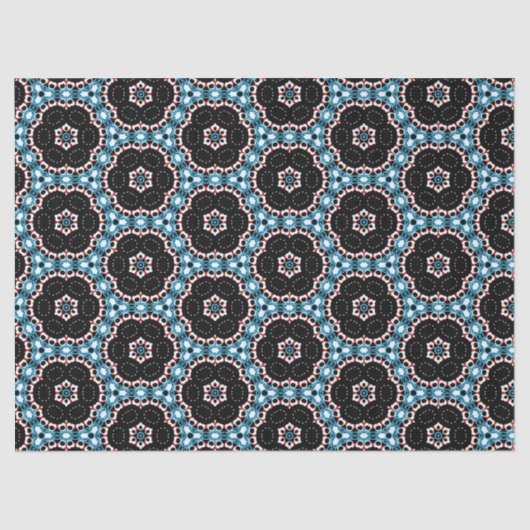 Niedliches Mosaikmuster Seidenpapier (Vorderseite)