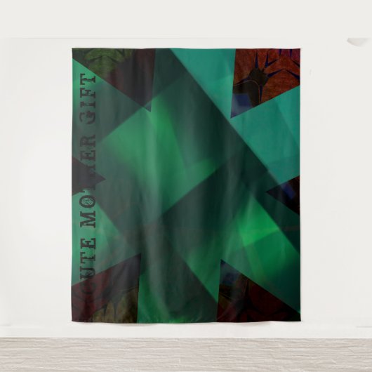 NIEDLICHES MOTHER GIFT_IMG_BLACK_GREEN_RMDESIGNFLO WANDTEPPICH (Vorderseite)