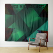 NIEDLICHES MOTHER GIFT_IMG_BLACK_GREEN_RMDESIGNFLO WANDTEPPICH (Beispiel (Horizontal))