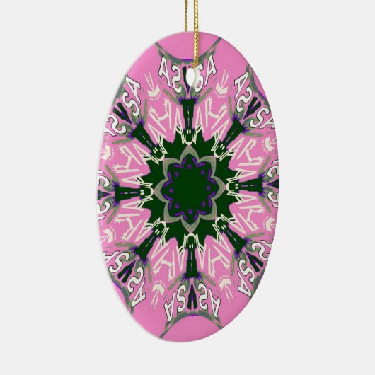 Niedliches Motiv für die bläserne Mode in Schwarz Keramikornament (Rechts)