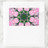 Niedliches Motiv für die bläserne Mode in Schwarz  Rechteckiger Aufkleber (Tasche)