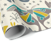 Niedliches Motordpapier Geschenkpapier (Rolleneckpunkt)