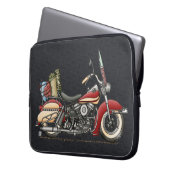 Niedliches Motorrad Laptopschutzhülle (Vorderseite Links)