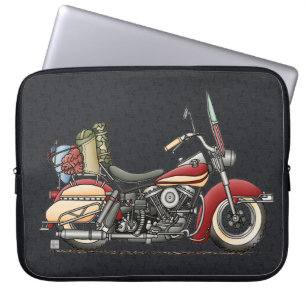 Niedliches Motorrad Laptopschutzhülle