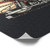 Niedliches Motorrad Poster (Ecke)