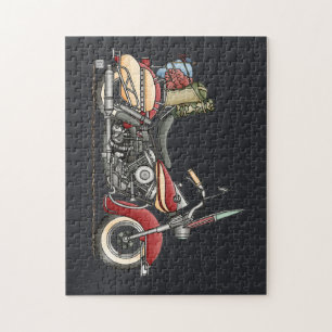 Niedliches Motorrad Puzzle