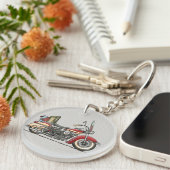 Niedliches Motorrad Schlüsselanhänger (Vorderseite rechts)