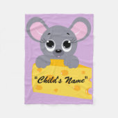 Niedliches Mouse Design Baby Crib Fleece Leder (Vorderseite)