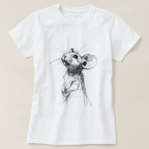 Niedliches Mouse-Portrait T-Shirt