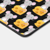 Niedliches Mouse- und Käsemuster Schreibtischunterlage (Ecke)