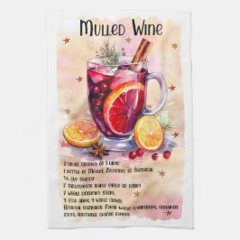 Niedliches Mulled Wein Weihnachtsgetränk Rezept Geschirrtuch