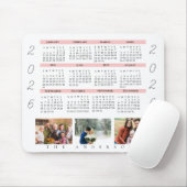 Niedliches Multi Foto 2021 Calendar Family Foto Mousepad (Mit Mouse)